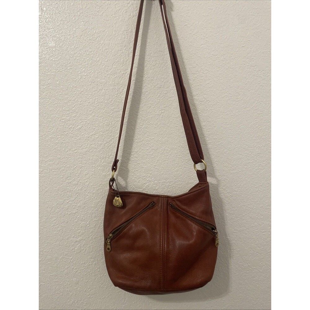 Vintage Victoria Leather Co The Original Crossbody Bag Burgundy Handbag See